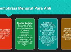 Demokrasi Adalah Pemerintahan Dari Oleh Dan Untuk Rakyat. Ini Merupakan Pendapat Dari